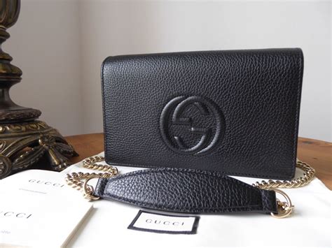 gucci soho clutch black